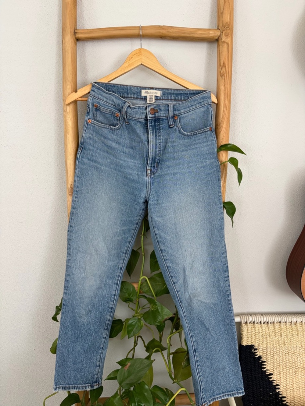 Madewell Light Blue Straight-Leg Women's Jeans